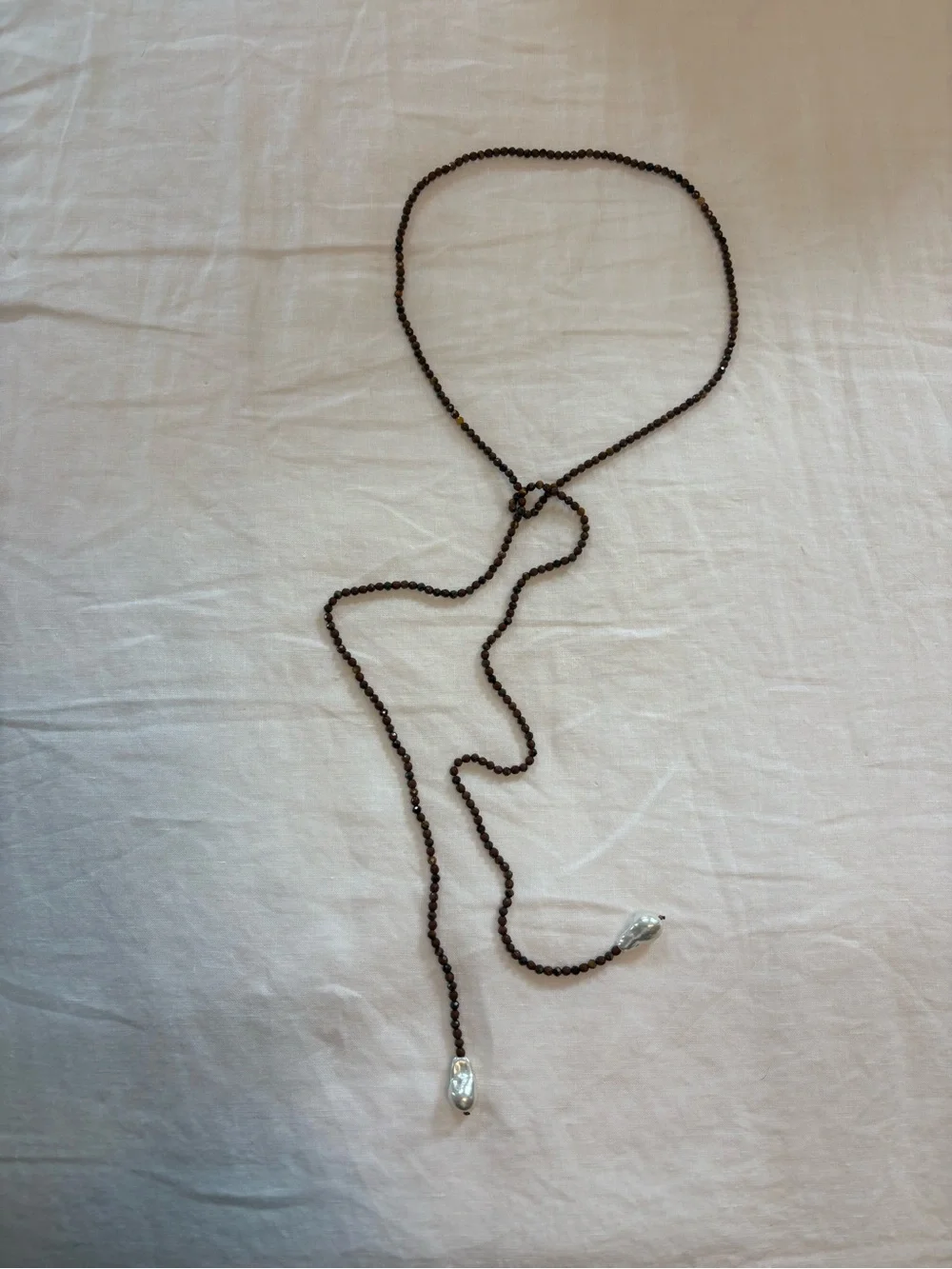NWOT BaubleBar wrap necklace with faux pearls